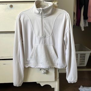 Lululemon brushed  Softstreme ribbed half zip pullover